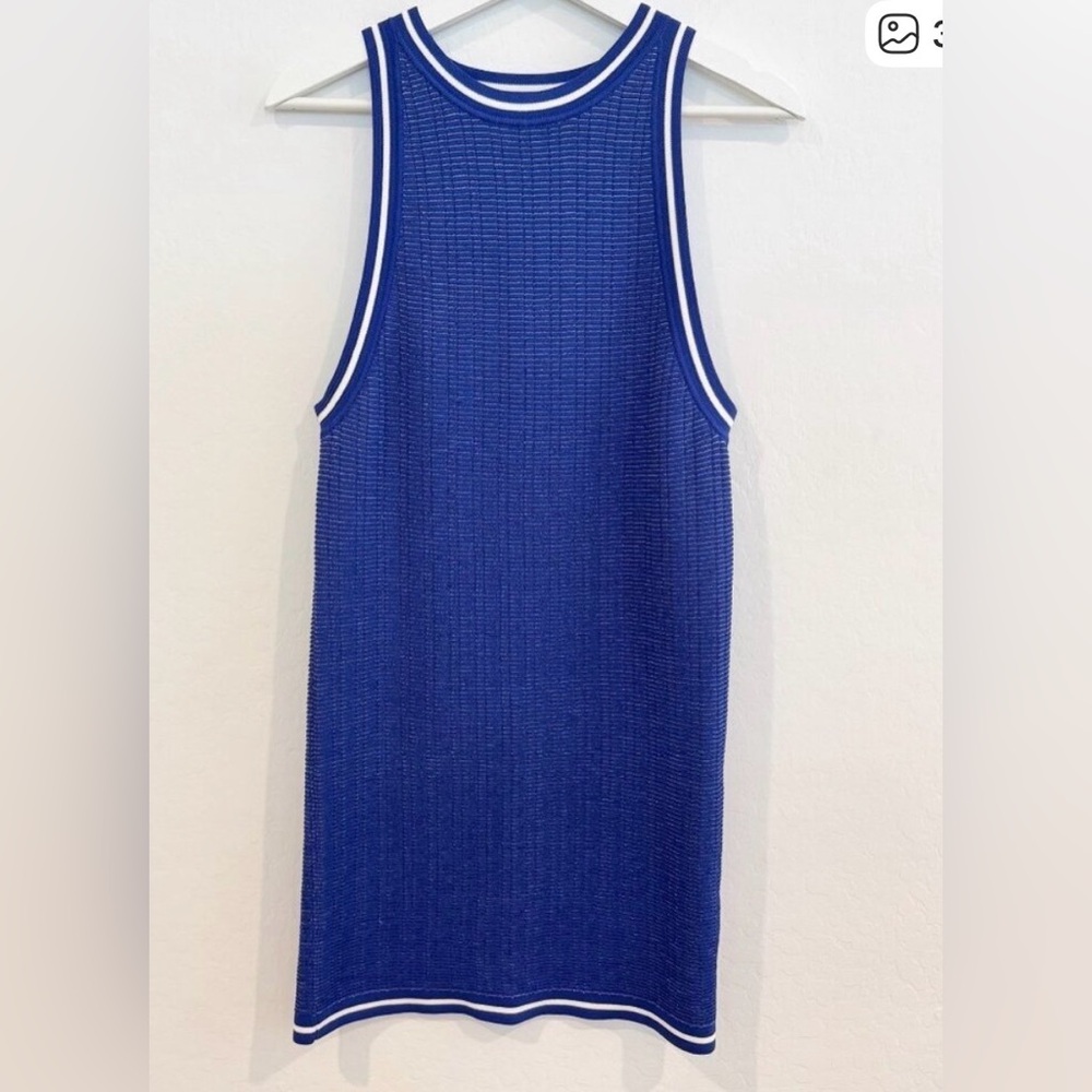 PilyQ Royal Blue Ribbed Knit Dress or Swim Coverup - Picture 3 of 4